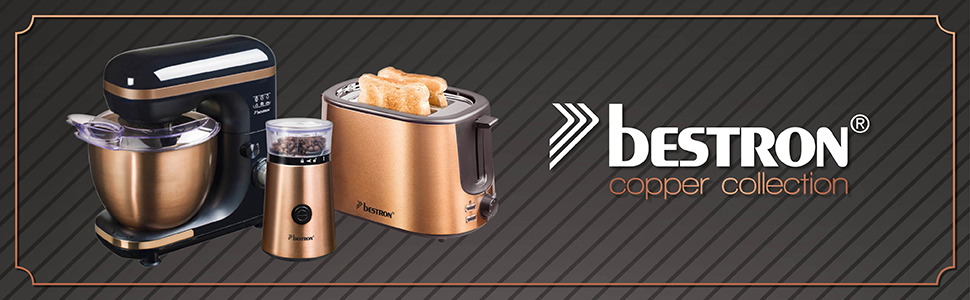 Електричний Фондю набір Bestron для 8 осіб з 8 виделок, термостат, сплітцшзахист, колір: мідний