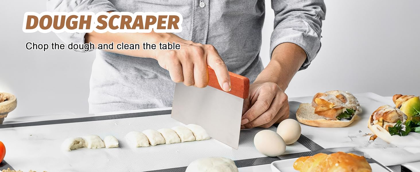 Набір для випічки хліба Brot: 2 корзини (23см круглі, 25см овальні), тейгшкребок, мішалка, тканинний вкладиш & лам, 100% ротанг