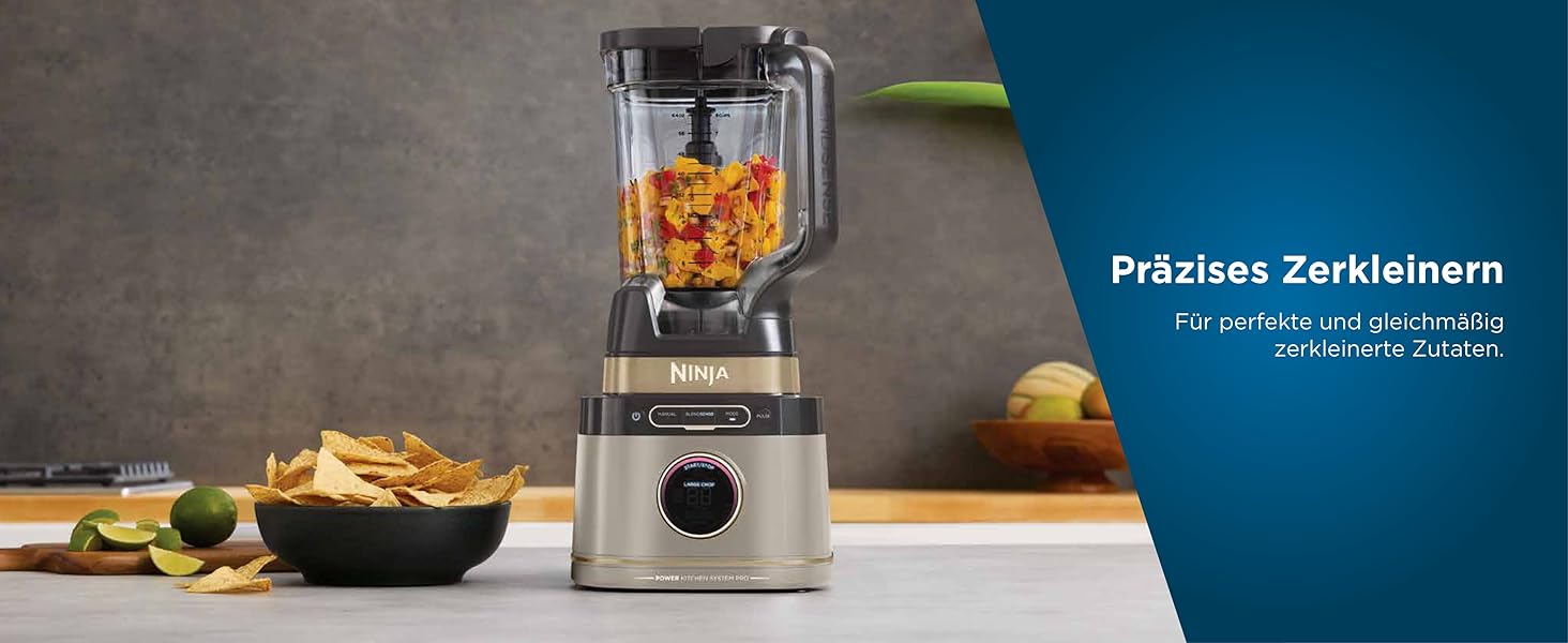 Блендер-чопер Ninja 3-в-1 Detect Power Pro (1200W), чорний, Stone Gold, TB401EUSTGD