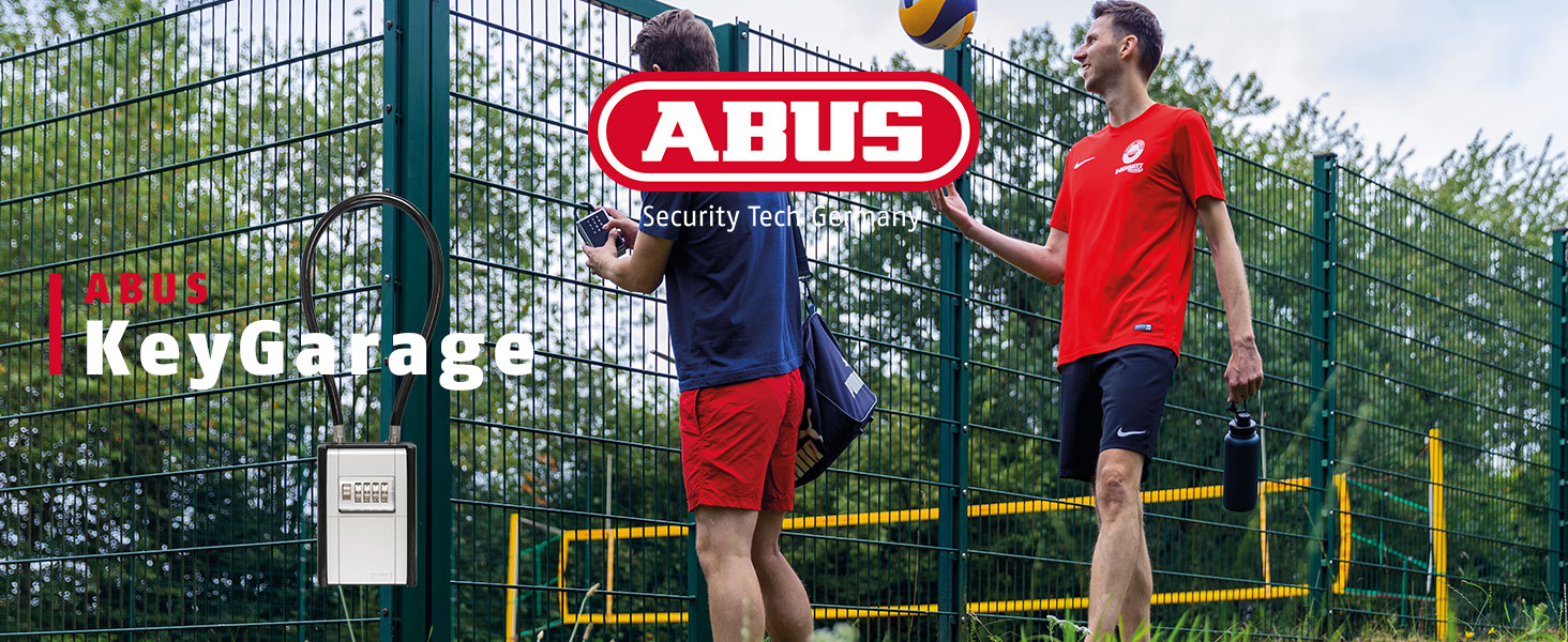 ABUS KeyGarage 797 LED - ключова скринька з бугелем для кріплення, з підсвічуванням цифр, для ключів та дрібних цінностей, чорно-срібна (Стандарт - кабельний бугель)