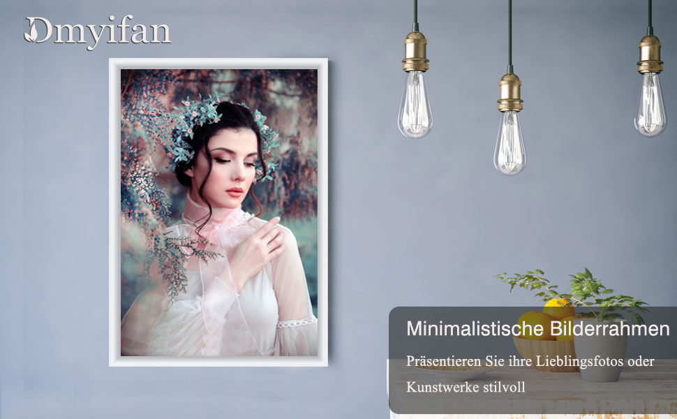 Набір фоторамок 5er Bilderrahmen DIN A4 (13x18 см) білий - рамки для фото, портретів, для дому та офісу з плексигласом, для встановлення та підвішування