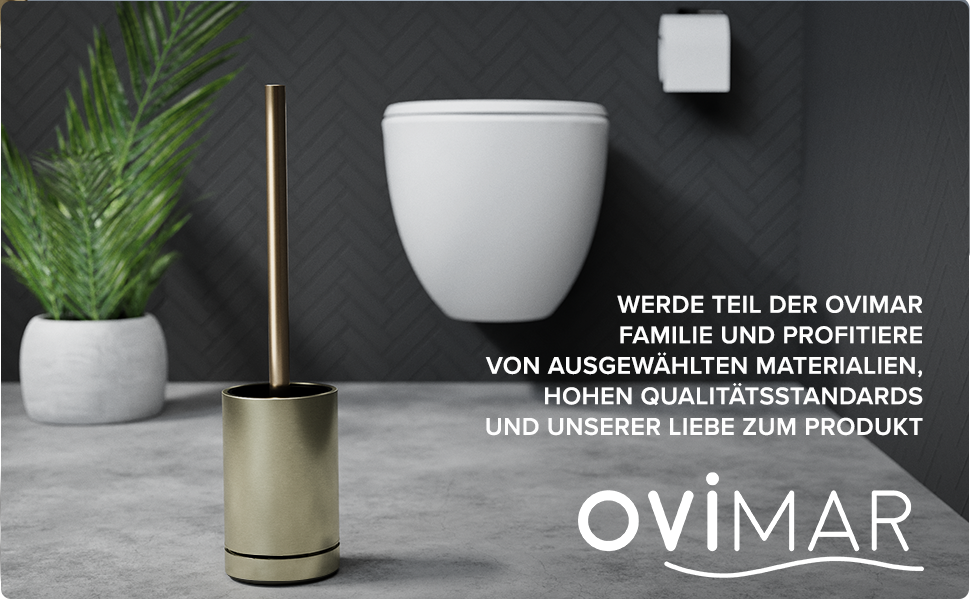 Набір для чищення унітазу ROMO Gold: силіконова щітка з вентиляцією, без підставки, з нержавіючої сталі, знімний піддон