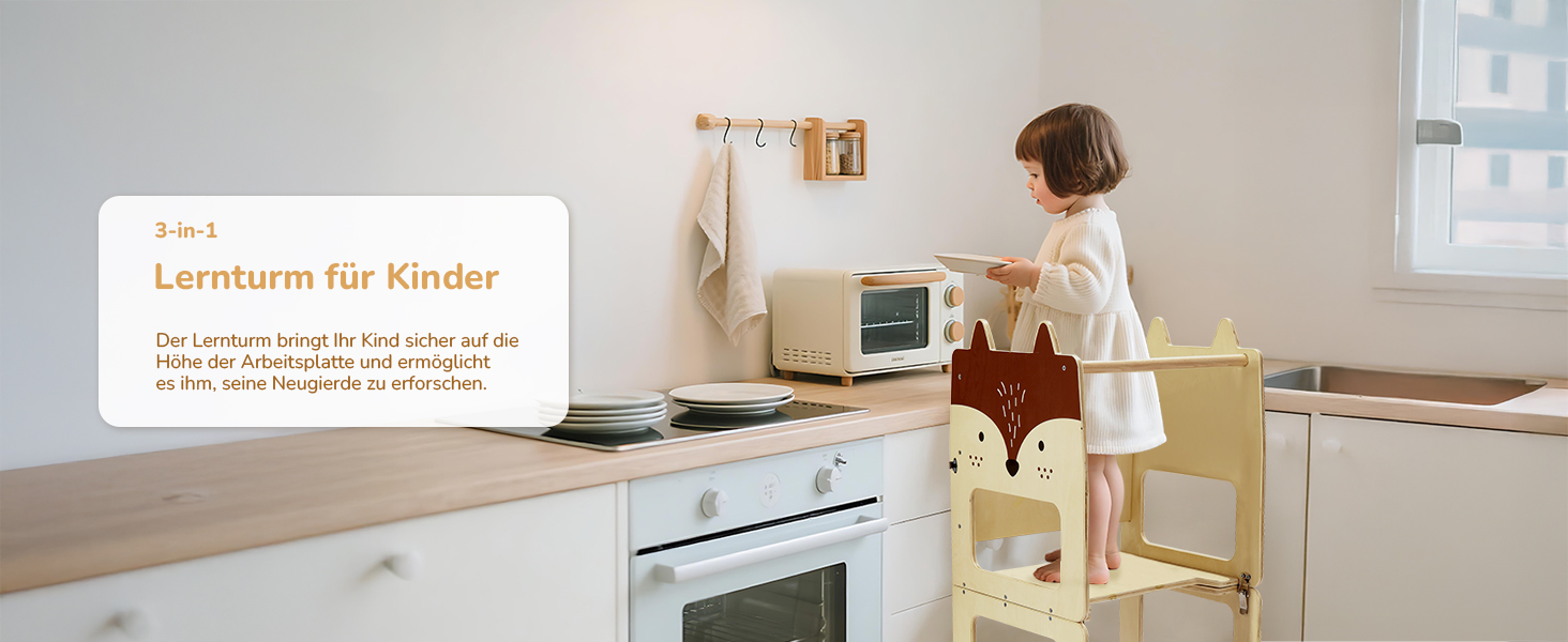 Стілець-лесенка для дітей Labebe Montessori, 3 в 1, з дошками для повідомлень, 92 x 38.5 x 42 см