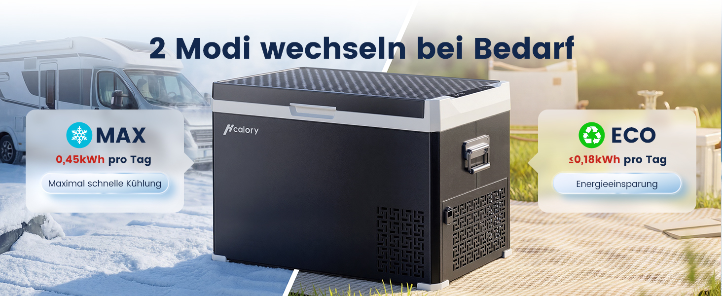 Автомобільний компресорний холодильник HCALORY з Wi-Fi, 40л (-20°C/+20°C), 12/24/230V
