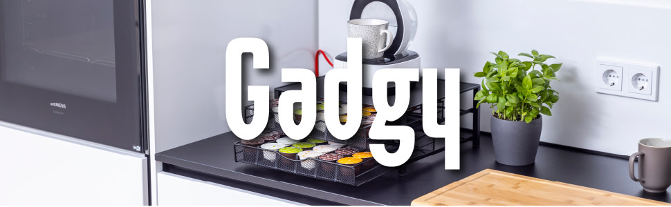 Тримач для капсул Dolce Gusto Gadgy на 72 капсул, металевий органайзер з 2 шухлядами