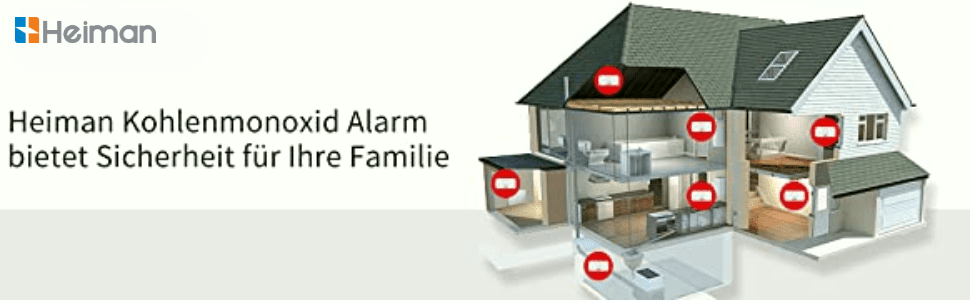 Датчик CO Heimann з Wi-Fi, 10 років служби, сумісний з Tuya/SmartLife, EN50291, портативний (723ESY)