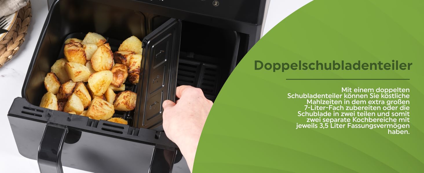 Фритюрниця Salter 4.2 л, ручна, без олії, EK6364VDE – мультикухня для м'яса та риби