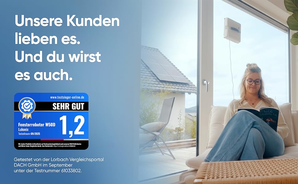 Робот для миття вікон Winbot Roboclean з пульверизатором, анти-падіння та керуванням через додаток