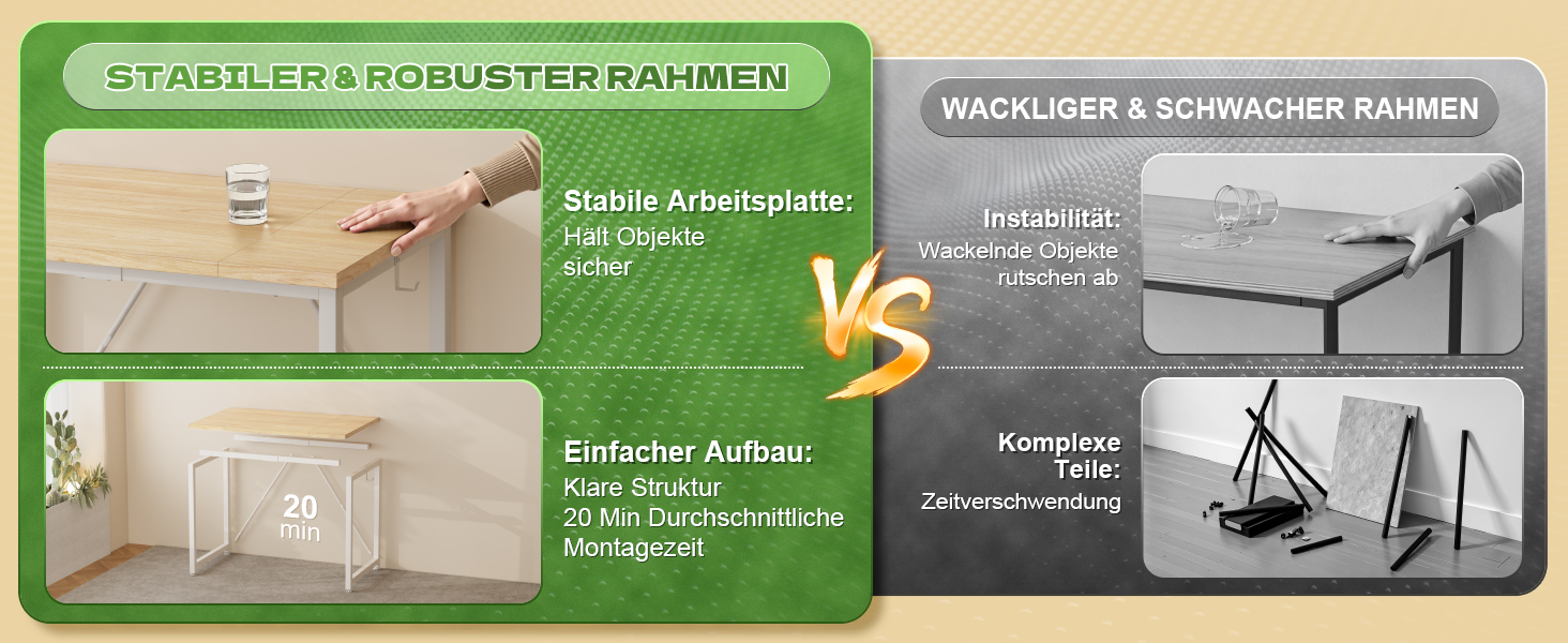 Комп'ютерний стіл Devoko, стіл для ноутбука, (акорн, 100 x 60 x 75 см)