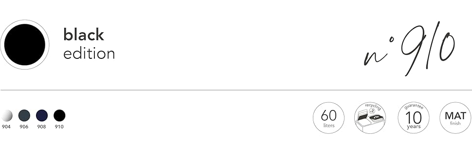 Сміттєвий бак Les Collectionneurs Sensor №1012, 69л, 3 відсіки (47+11+11л), автоматичне відкривання, інфрачервоний датчик, тиха кришка, дизайн (чорний)