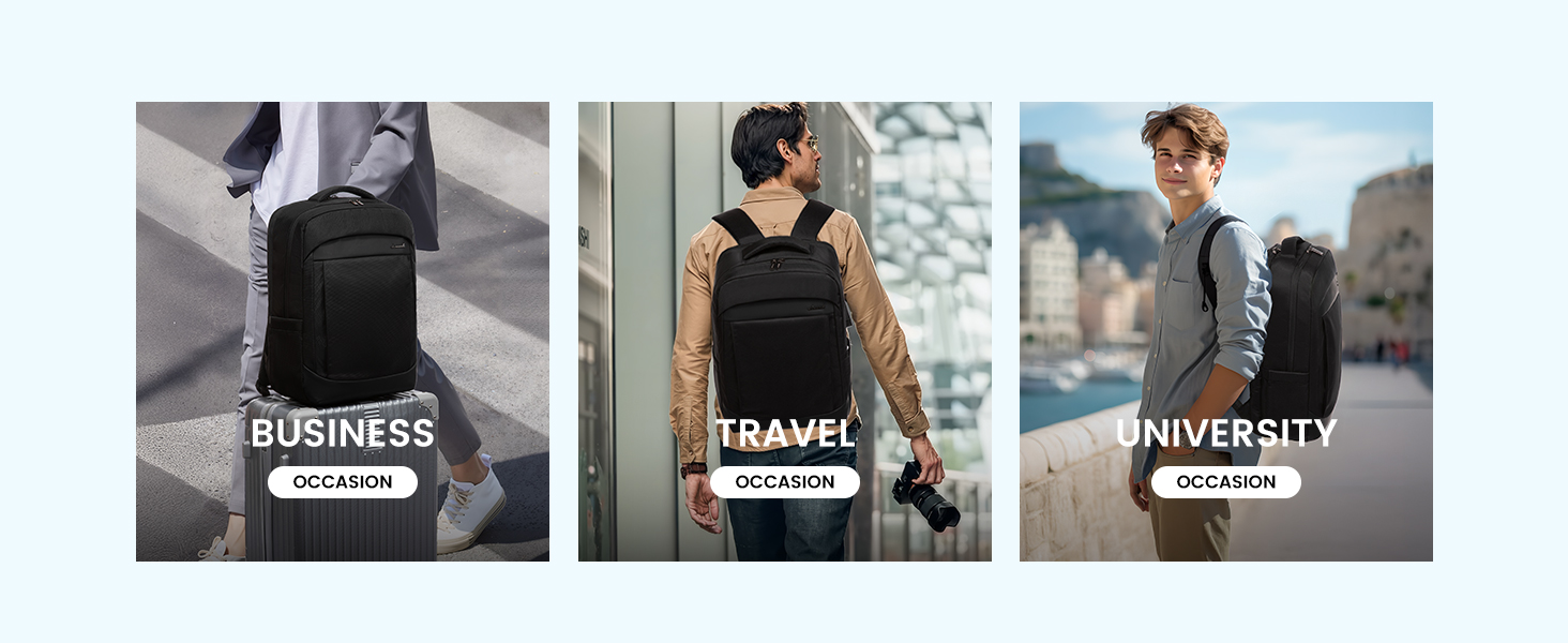 LOVEVOOK Рюкзак чоловічий великий, для ноутбука 17 дюймів, ділова сумка, рюкзак для роботи, шкільний рюкзак, водонепроникний, туристичний рюкзак, чоловічий, повсякденний, для офісу, роботи, подорожей, навчання (15.6 дюймів, Темно-сірий)