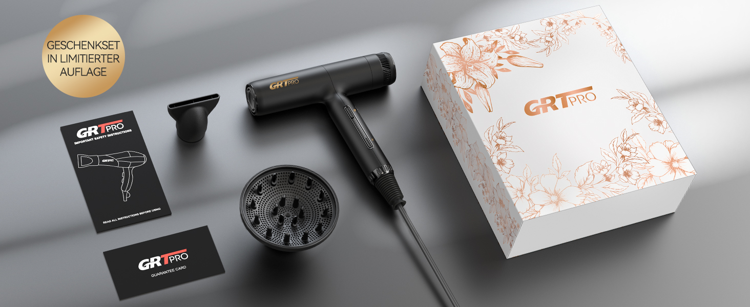 Іонізатор для волосся Föhn 2200W з дифузором, 3 швидкості, 4 режими нагріву, термоконтроль