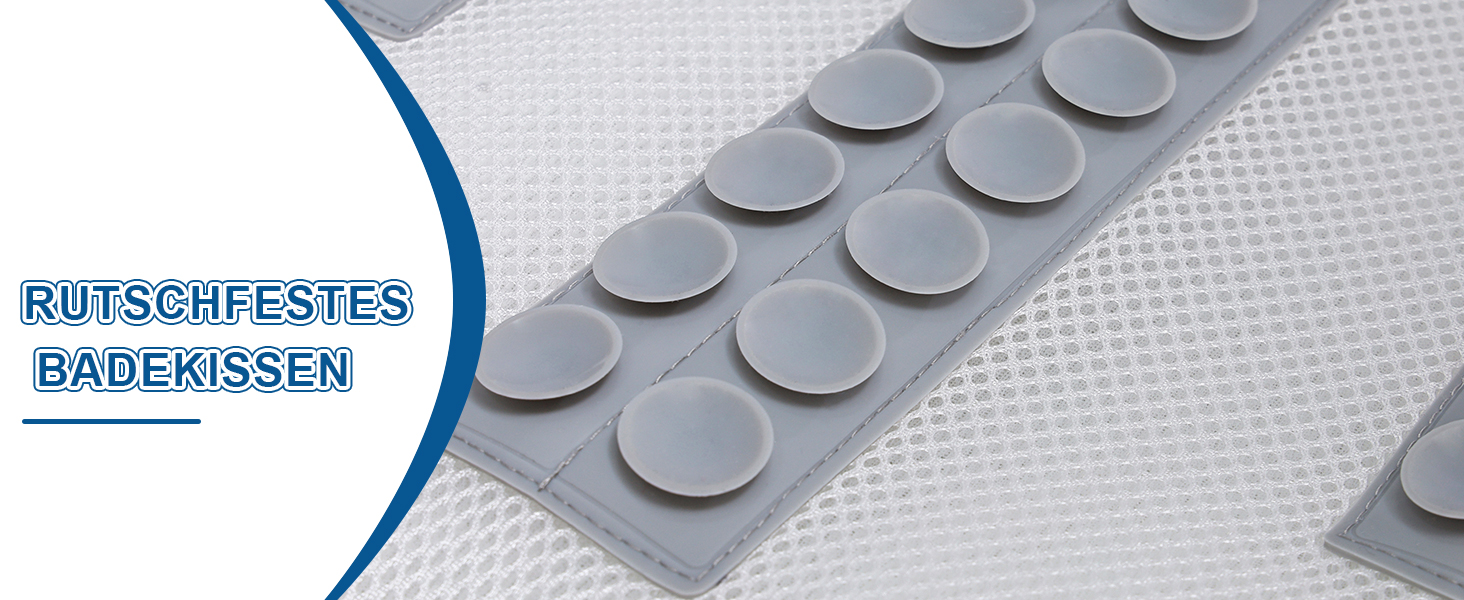 Подушка для ванни Luxus Dicke: повне тіло, підтримка голови, шиї та плечей. Комфорт та розслаблення. Аксесуари для спа.