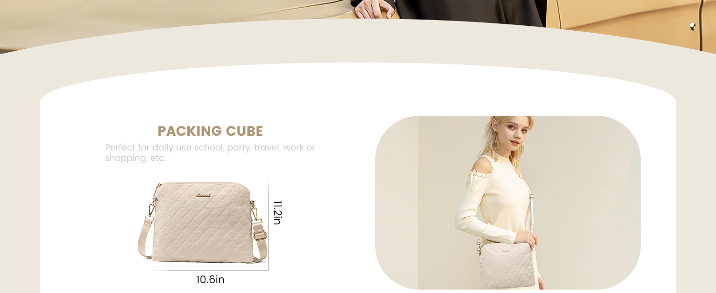 Спортивна сумка OVEVOOK для подорожей, жіноча, Weekender, для вихідних, дорожня сумка, сумка для дитини з косметичкою, відділення для взуття та мокрого одягу, водонепроникна, ручна поклажа для авіаперельотів, чорна (L, Beige 3er Set)