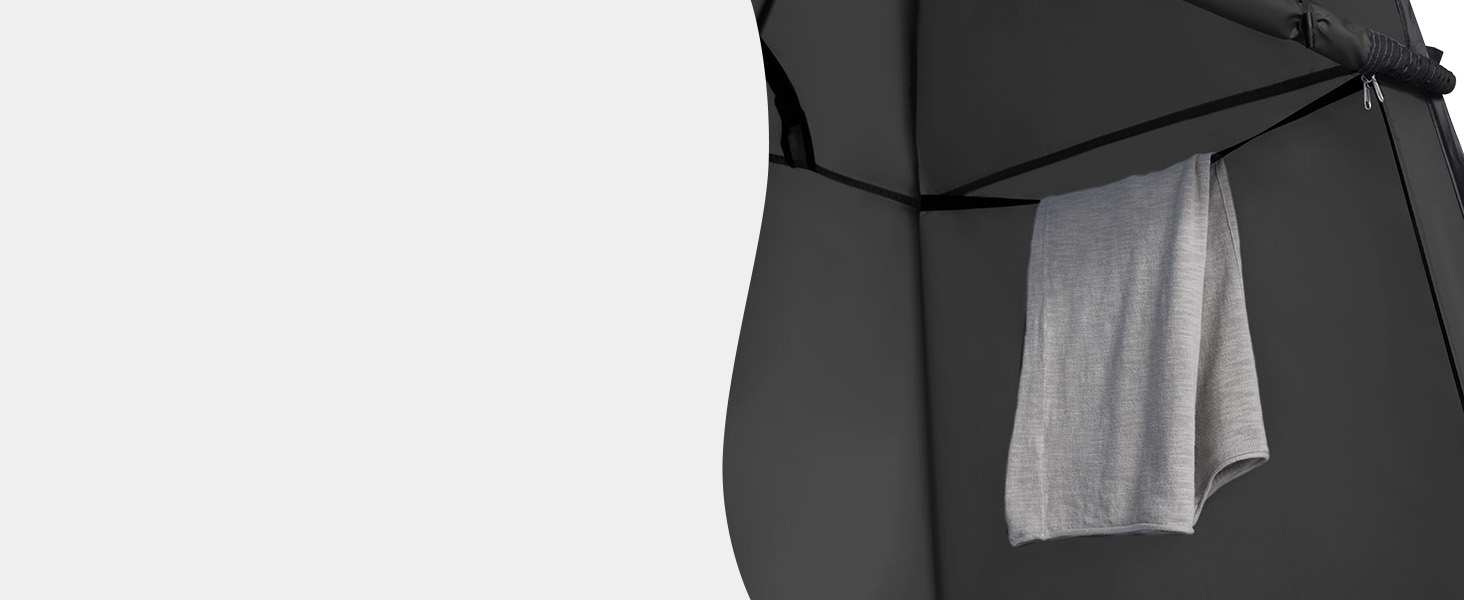 Намет для душу WolfWise Pop-Up – для кемпінгу, пляжу, відпочинку на природі, 190 см, чорний/зелений/синій