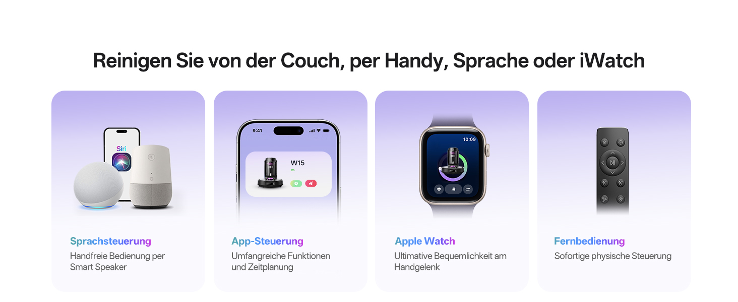 Робот-пилосос Vexilar W15 з функцією миття підлоги, бездротовий, 10000Pa, LiDAR-навігація, 180 хвилин роботи, керування через додаток та голосовий помічник