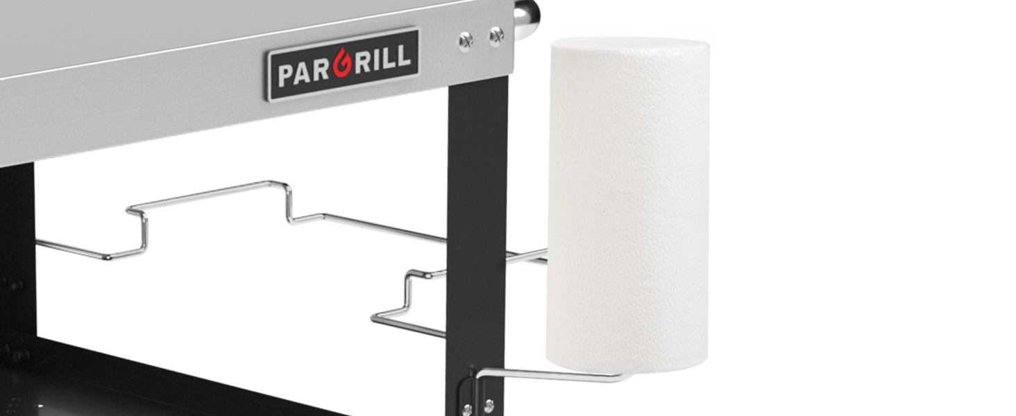 Мобільний сервісний візок для гриля з 3 рівнями, відкидним столиком та поворотними колесами на 360° з гальмом – багатофункціональний гриль-стіл з нержавіючої сталі для барбекю та саду