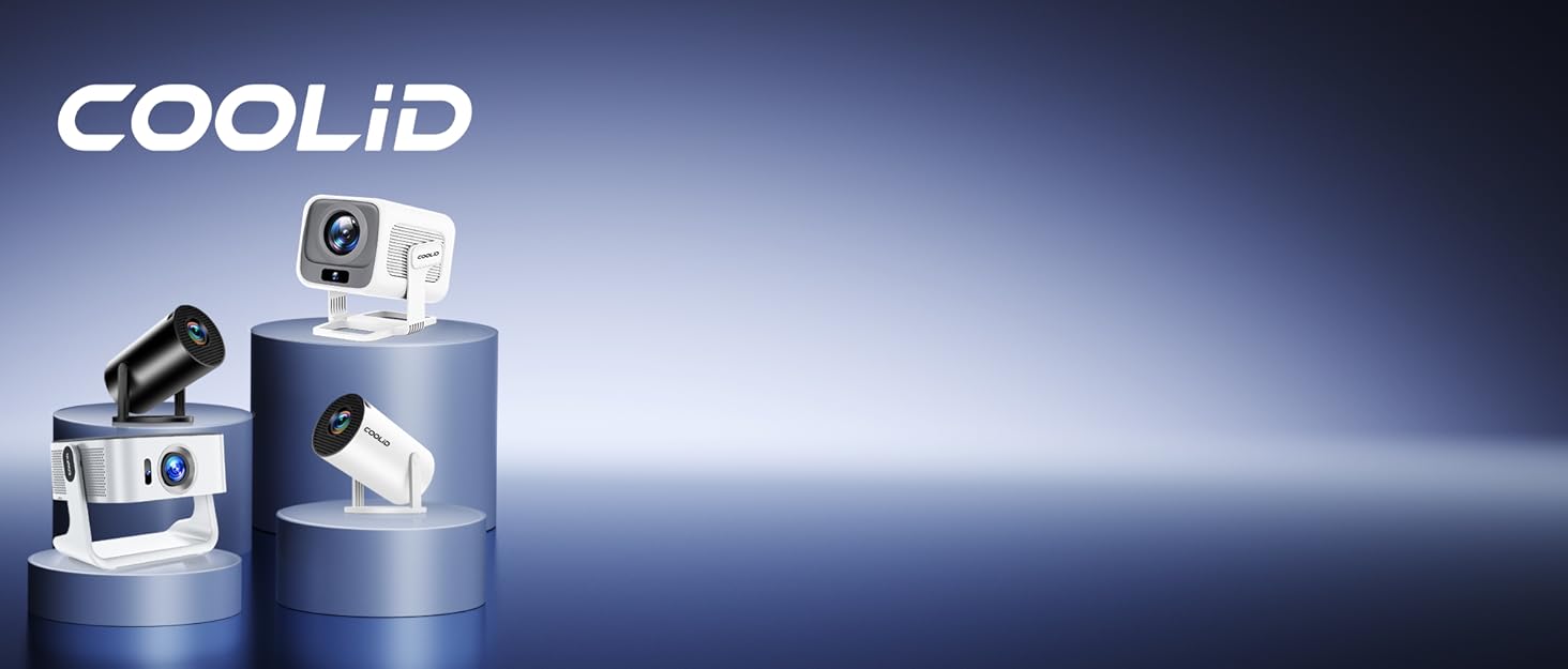 Портативний проєктор Mini Beamer 4K Full HD з Wi-Fi 6, Bluetooth 5.4 та автоматичною корекцією трапецеїдальних спотворень. Підтримка 4K, Full HD, 1080P. Сумісний з TV Stick, USB, Laptop, PC. В комплекті миша та пульт дистанційного керування. Чорний колір.