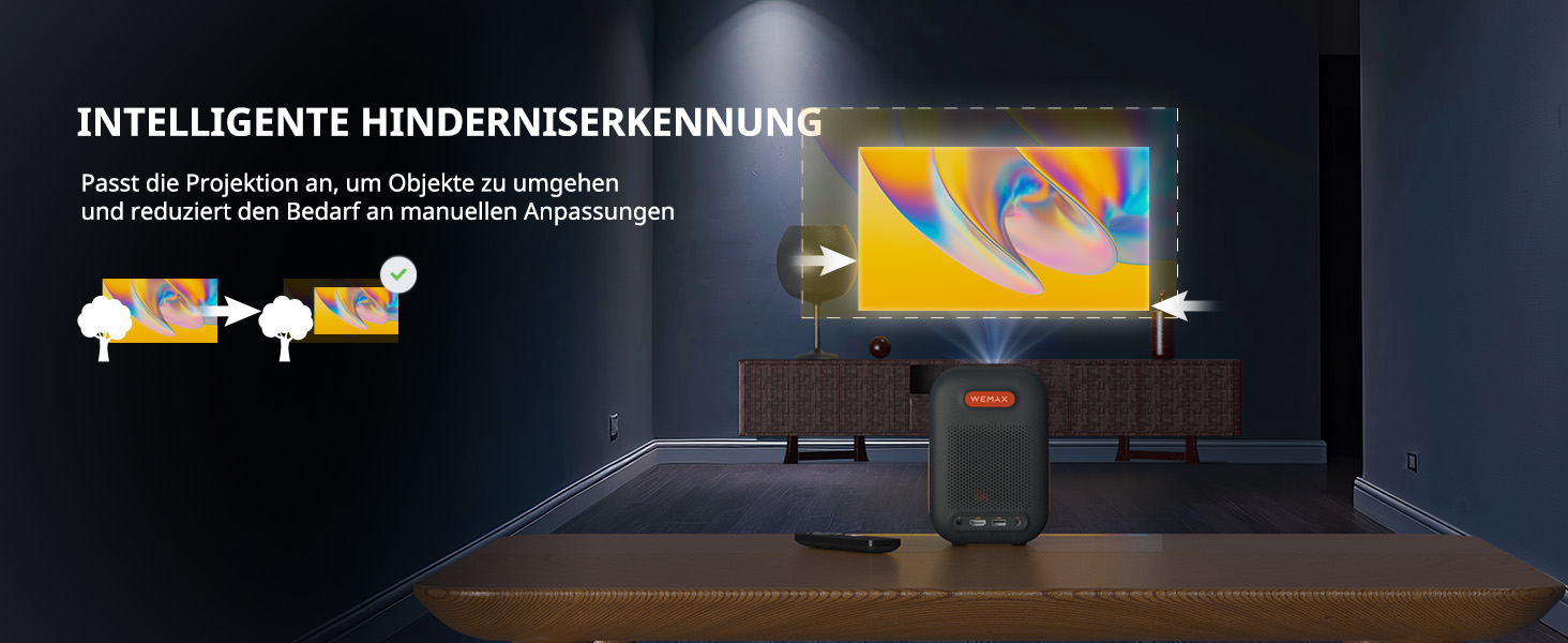 WEMAX Mini проєктор: 4K, 1080p, Smart, Dolby Audio, WiFi, Bluetooth. Підтримка Netflix та Google TV для дому та на вулицю