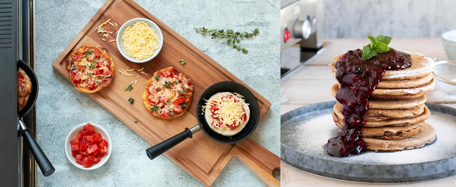 Електричний гриль Solis 5-в-1 7910: Ракле, гриль, вок, піца, крепи - для 4 осіб, нержавіюча сталь, 1020W