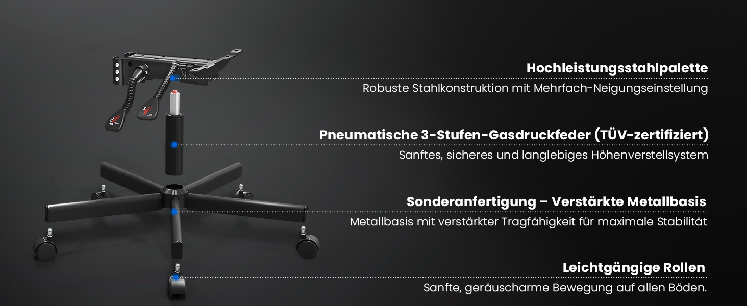 Ігровий крісло-шкік Gamer Sessel - ергономічне ігрове крісло з підтримкою попереку, регульоване по висоті, м'яке, до 150 кг, велике