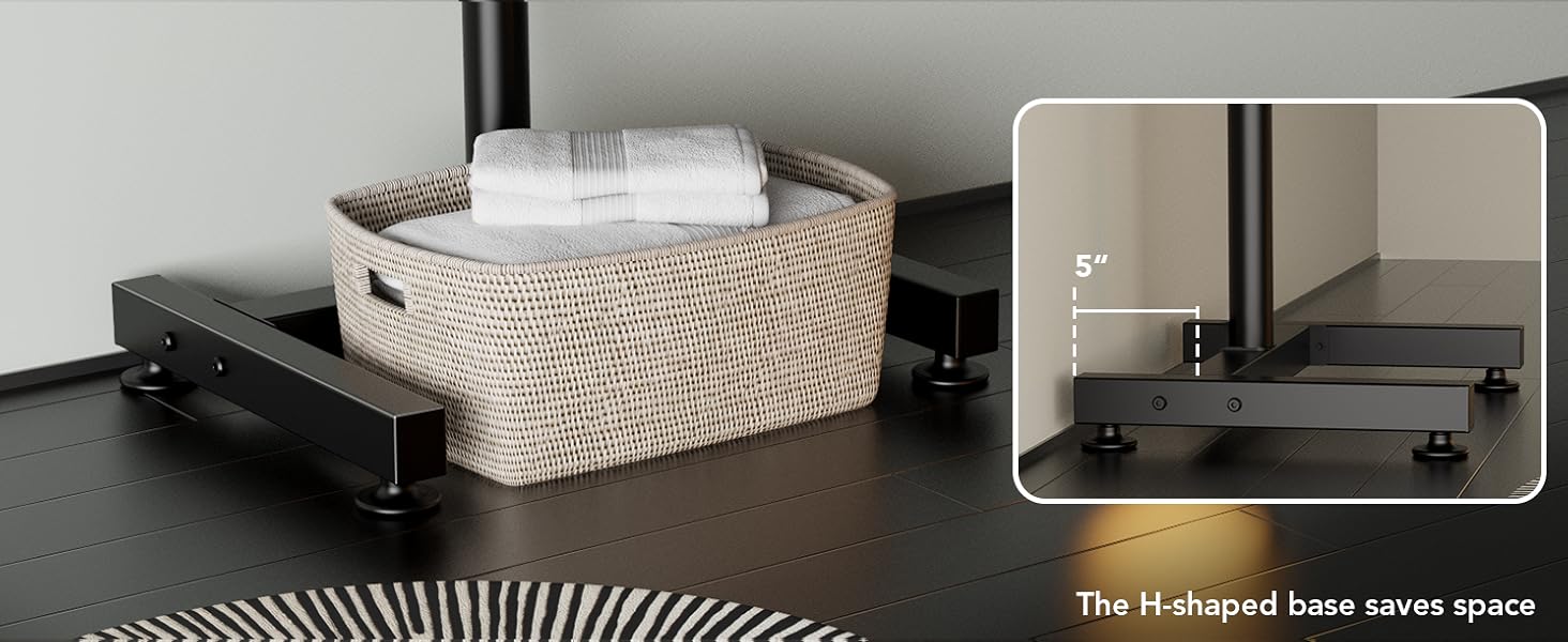 Кріплення для телевізора AX WABER на підлогу для LCD, OLED LED телевізорів 13-50 дюймів, VESA 200x200, до 35 кг, AX2008TBM (без шківів)