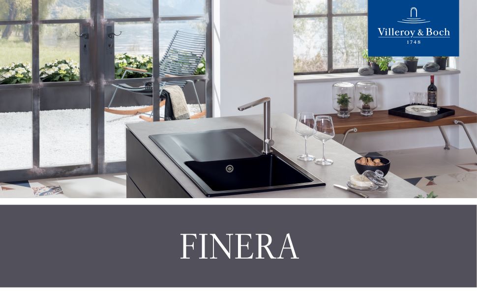 Кухонний змішувач Villeroy & Boch Finera, висота 251 мм, масивна нержавіюча сталь, круглий