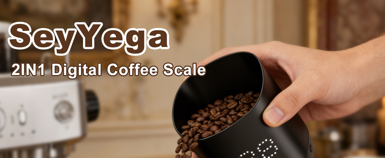 Ваги для кави цифровi Kaffee Waage для еспресо та пуровер, з таймером, аксесуар для бариста, мінімалістичний дизайн (чорні)