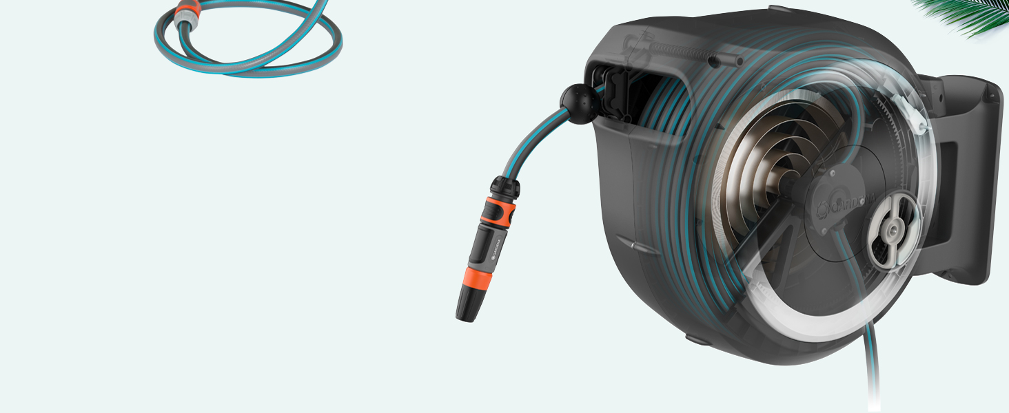 Набір для поливу Gardena RollUp M/L 25 м: шланг, бокс, монтаж, для великих садів