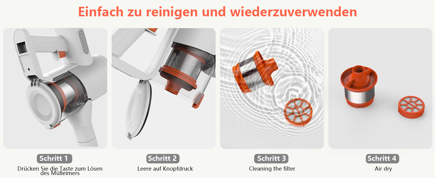 Акумуляторний пилосос Redkey P8 25 кПа/250 Вт, час роботи 40 хв, сенсорний екран, для шерсті домашніх тварин, твердої підлоги, килима