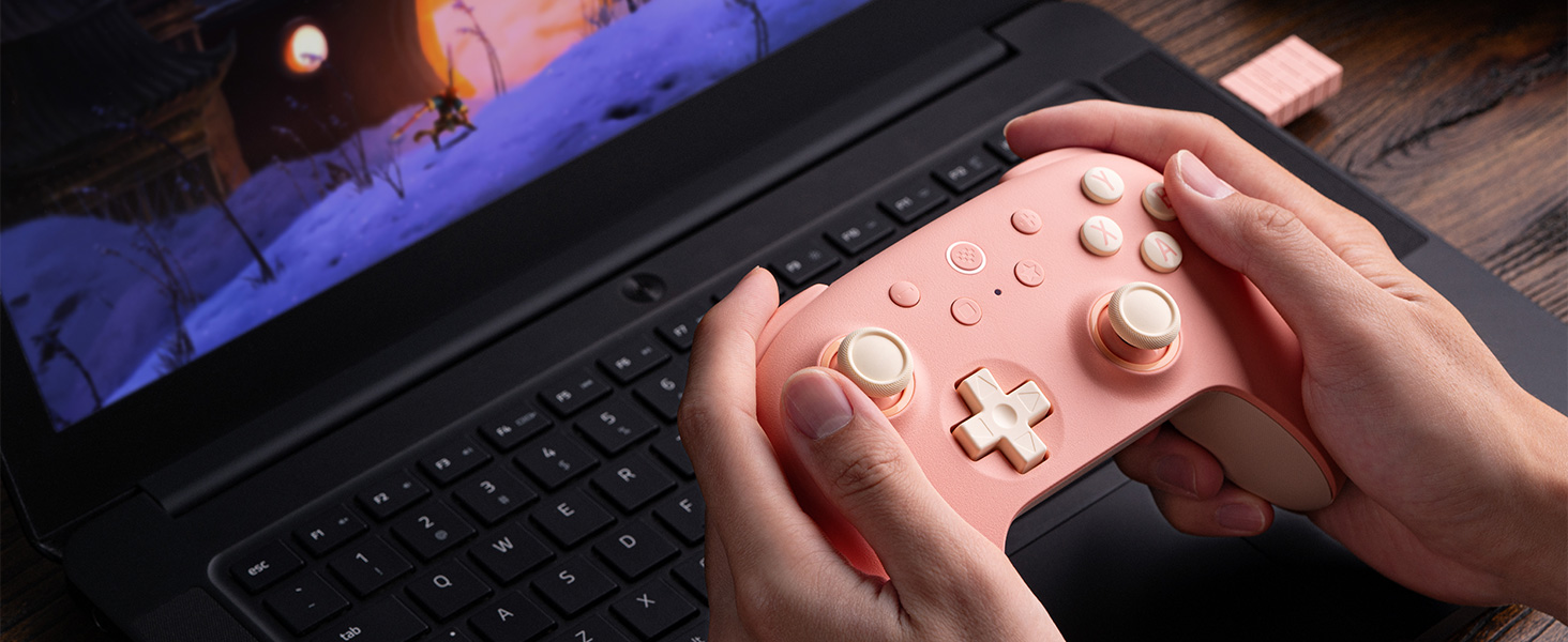 8BitDo Ultimate 2C Wireless Controller: Бездротовий контролер для PC та Android, 1000Hz, Hall-ефекти, Turbofunktion (Піч)