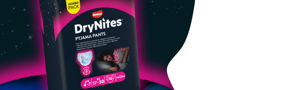 Нічні підгузки-труси Huggies DryNites для хлопчиків від 13 до 17 років (48-60 кг), XL, 33 шт. (Jumbo-пак)