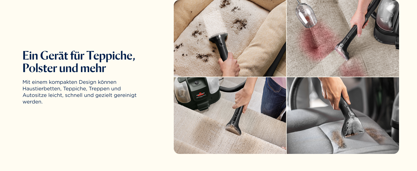 Портативний мийник для килимів Bissell SpotClean Mini 41491 - компактний, для дому та авто