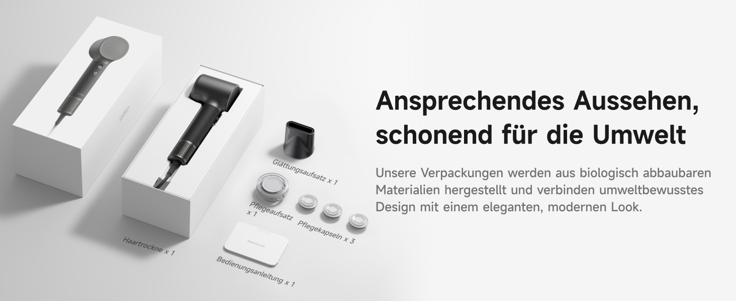 Фен для волосся Laifen Neo Special Starlight: безщітковий мотор 110 000 об/хв, іонізація 200 млн негативних іонів, інтелектуальний контроль температури, 2 магнітні насадки