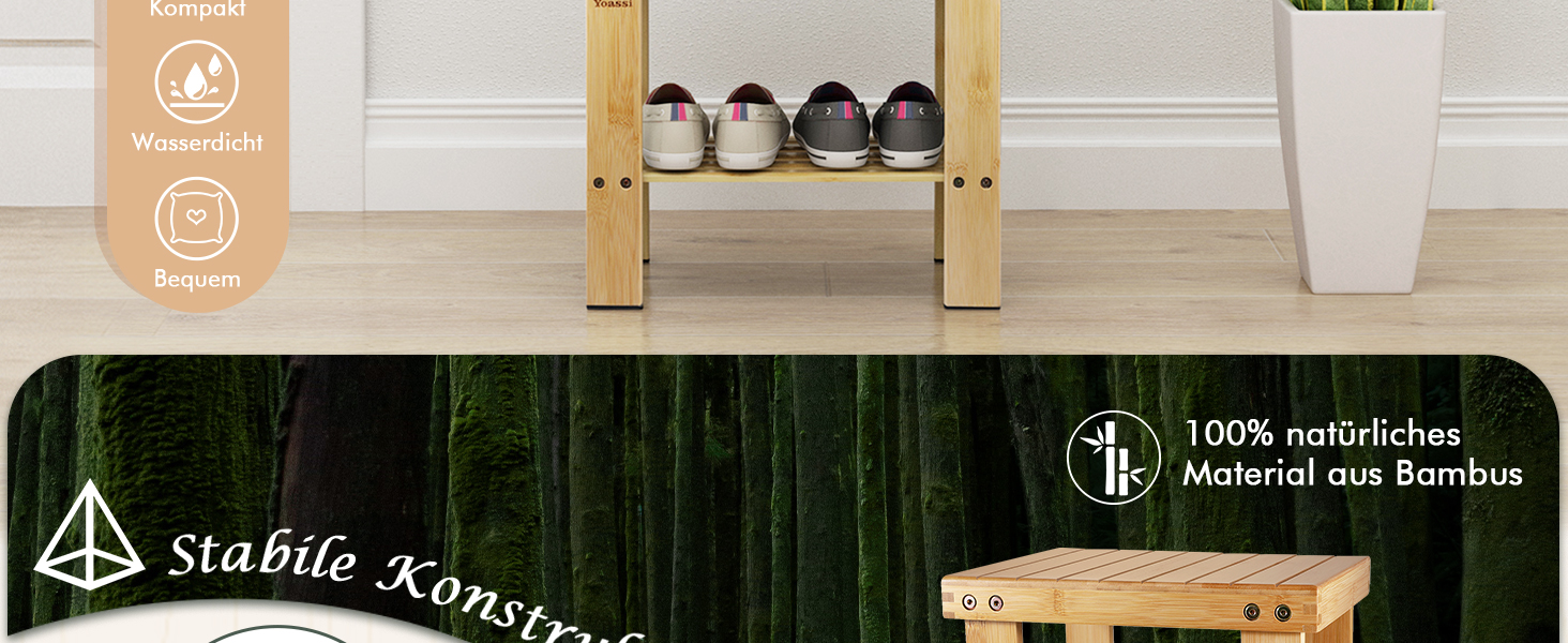 Вінтажний бамбуковий пуф-стілець - 27x23x25 см. Міцний, з неслизьким сидінням. Пуф, приліжний столик, дитячий стільчик, підставка для квітів.