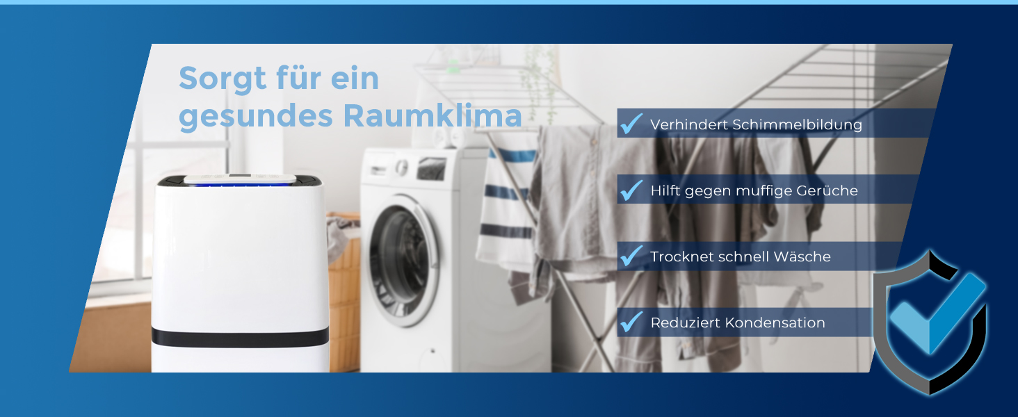 Електричний осушувач повітря AEF2000 - 20 л/день, до 30 м², тихий, з автовимкненням, гігростатом та сенсорним дисплеєм. Ідеально для спальні та ванної кімнати