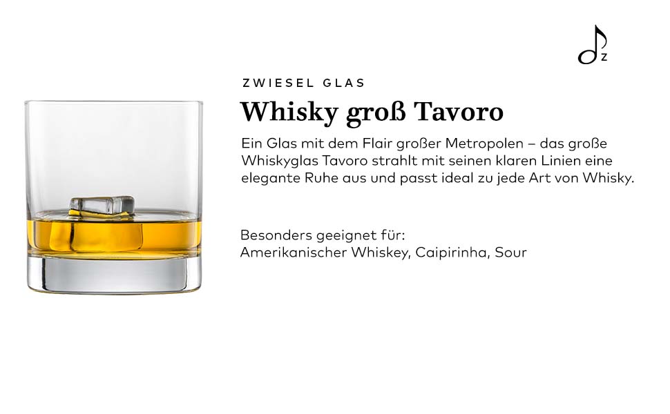 Склянки для віскі Zwiesel Glas Tavoro, 0,4 л (набір 4 шт.), сучасний Tumbler, скло Tritan, Made in Germany