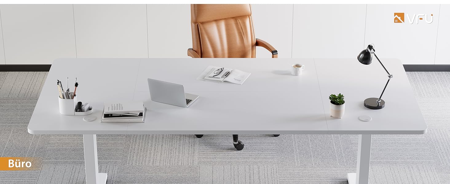 Регульований стіл для роботи з USB-C, електричний, з пам'яттю, стоячи/сидячи, комп'ютерний, для офісу, білий Pro, 200 x 80 см