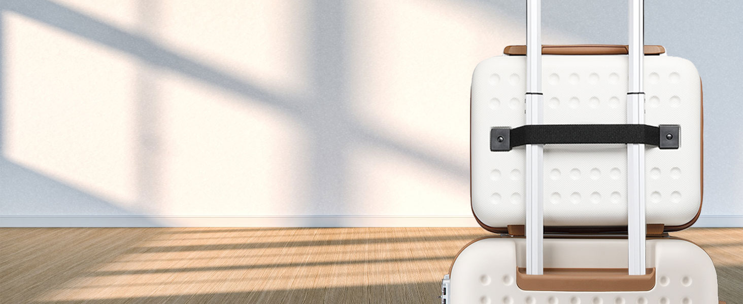 Валіза KONO з ABS пластику, 75 x 48 x 29 см, білий, з TSA замком