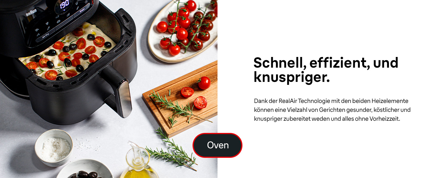 Фритюрниця повітряна Braun MultiFry 3 HF 3030, 4.3 л, 1500 Вт, цифрове керування, 8 програм, чорна