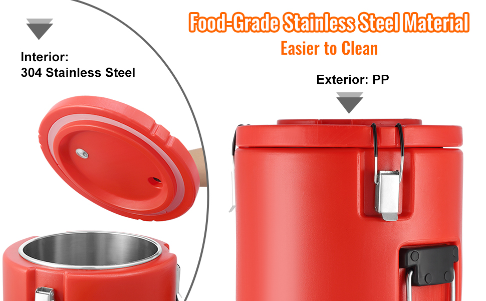 Диспенсер для гарячих та холодних напоїв VEVOR, 17.2 л, з нержавіючої сталі. Диспенсер для води, кави, молока, соку.