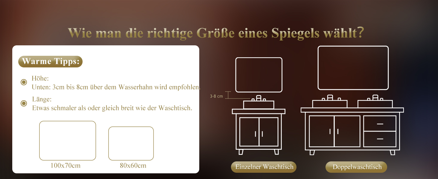 Дзеркало для ванної кімнати S'bagno з підсвічуванням 80x60 см, LED, Bluetooth, 5x збільшення, протитуманне покриття, 3 кольори, регулювання яскравості, пам'ять налаштувань, загартоване скло, IP44, водонепроникність, горизонтальна/вертикальна установка, M66