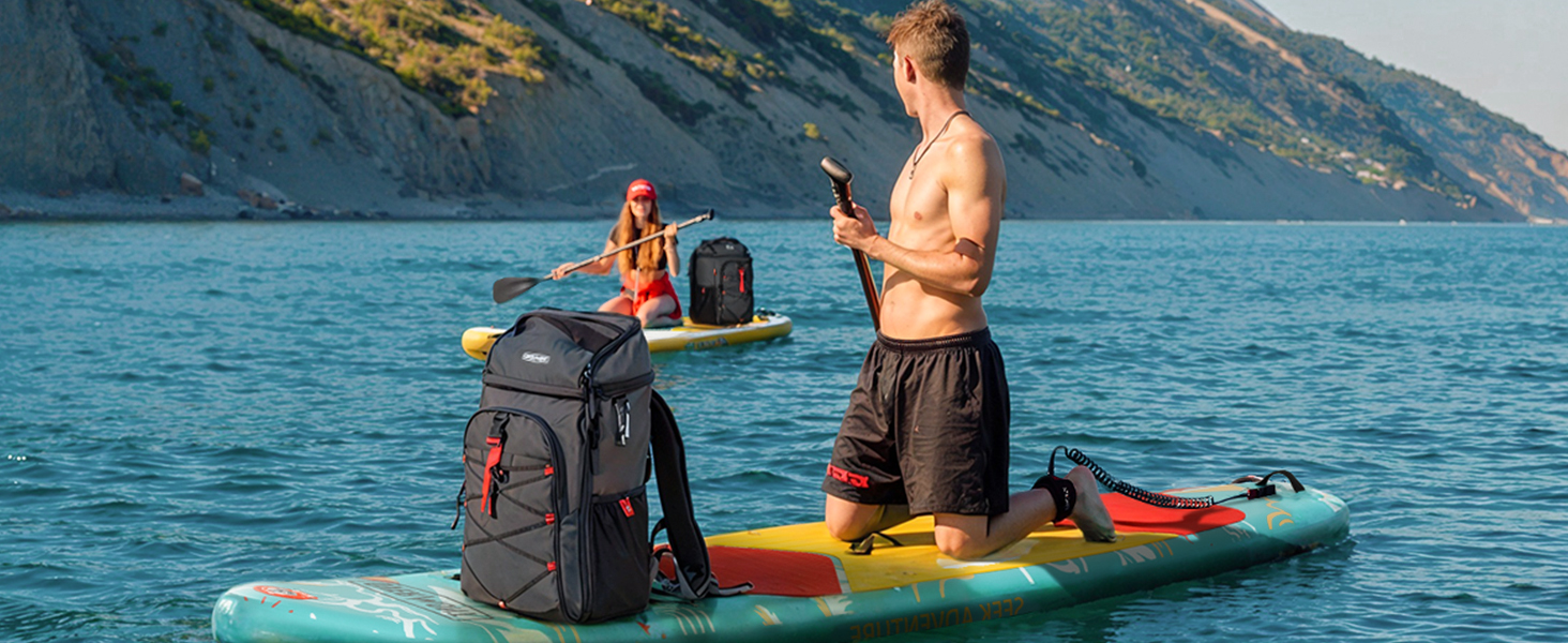 Рюкзак-холодильник Overmont 30L - ізольована сумка-холодильник для пікніків, кемпінгу, пляжу. Чорний