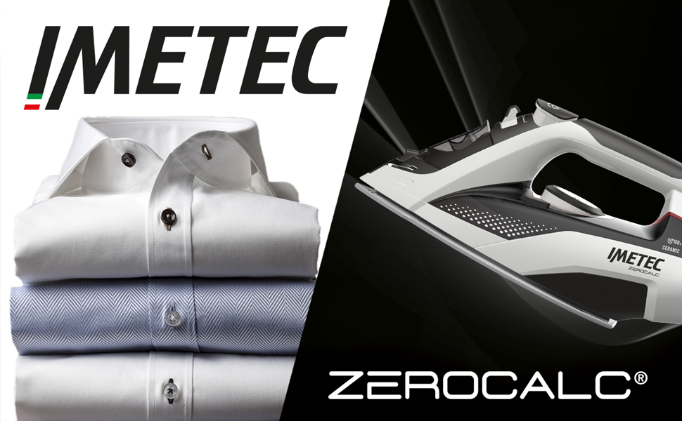 Праска парова Imetec ZeroCalc Z1 2800 з антикальцієвою технологією та керамічною підошвою, 2200 Вт