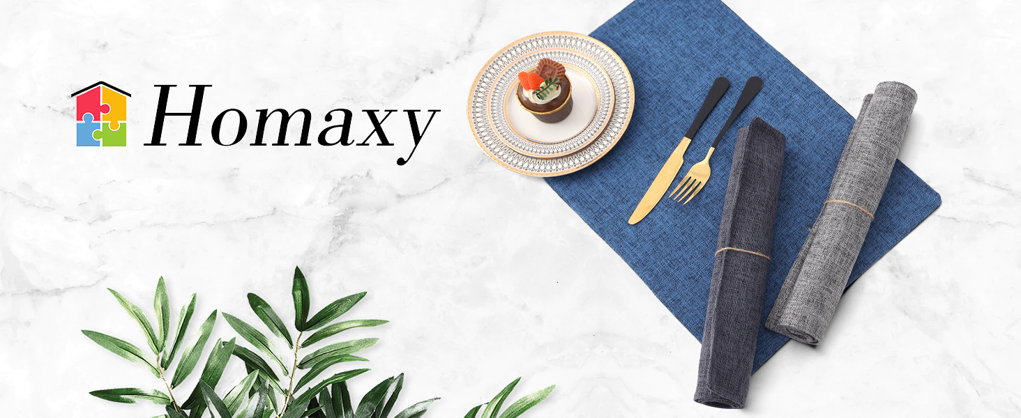 Набір тканинних серветок Homaxy 6 шт., бежеві, миючі, стійкі до нагрівання, антиковзаючі, двосторонні