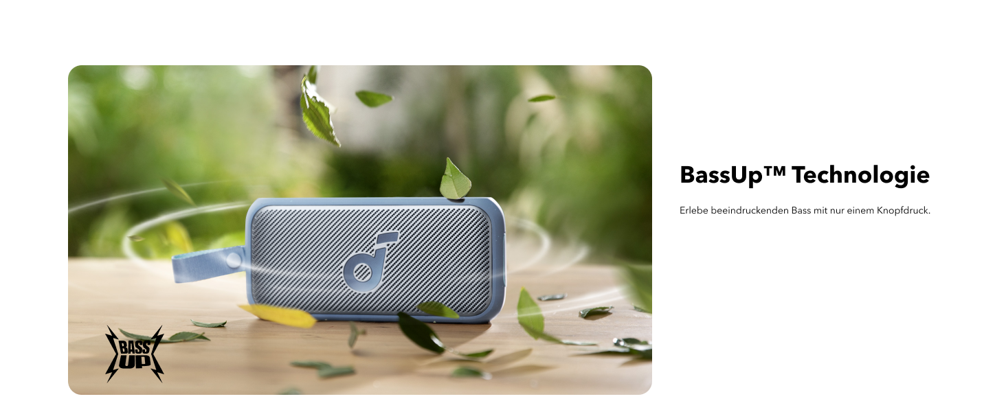 Soundcore Motion 300: Bluetooth-динамік з BassUp, SmartTune, 30W, 13 годин, IPX7, для саду, кемпінгу та піших прогулянок (блакитний)