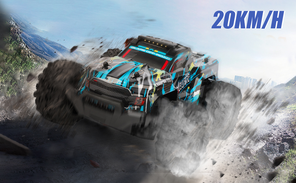 Радіокерований позашляховик Monstertruck 1:18, 22 км/год, для хлопчиків 5-12 років - іграшка та подарунок