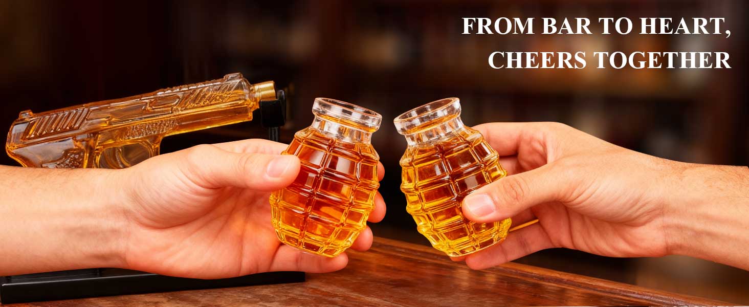 Набір віскі Oaksea: Декантер та 2 склянки - Чудовий подарунок для чоловіків, батька на Різдво