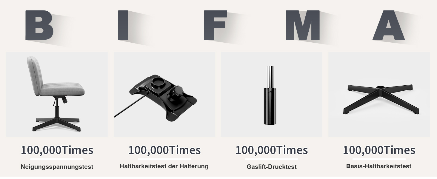 Офісне крісло без підлокітників Naspiro, сіре, з тканини, регульоване по висоті, поворотне на 360°, з функцією гойдання