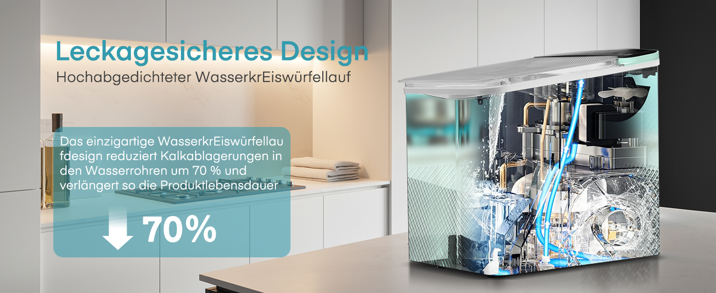 Машина для льоду Fohere портативна, самоочищення, 14 кг/24 год, зелена - для дому, бару, офісу, кемпінгу